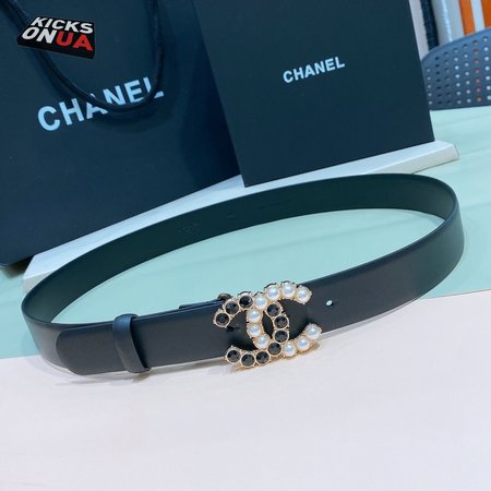 Chanel Black Belt 3.0cm
