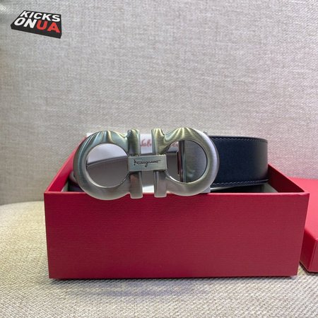 Ferragamo Black Belt 3.5cm