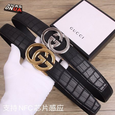 Gucci Thin Black Belt 3.5cm