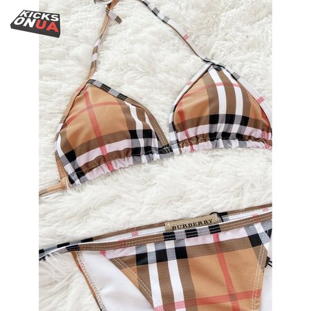 Burberry Grid Two-Piece Swimsuit