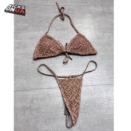 Fendi Brown One-Piece Swimsuit