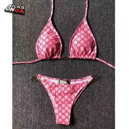 Gucci Pink Two-Piece Swimsuit