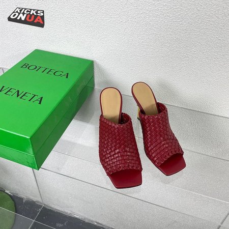 Bottega Veneta Red Intrecciato Curve Heeled Sandals 34-41