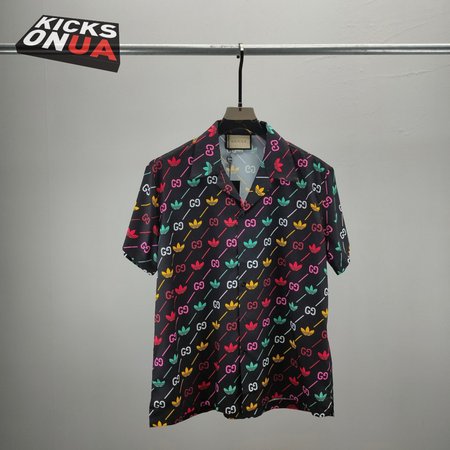 Adidas x Gucci Joint Series GG Trefoil Striped T-Shirt