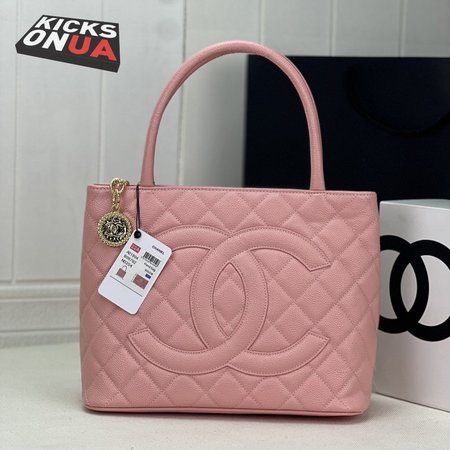 Chanel Caviar Quilted Petit Shopping Tote Pst Pink