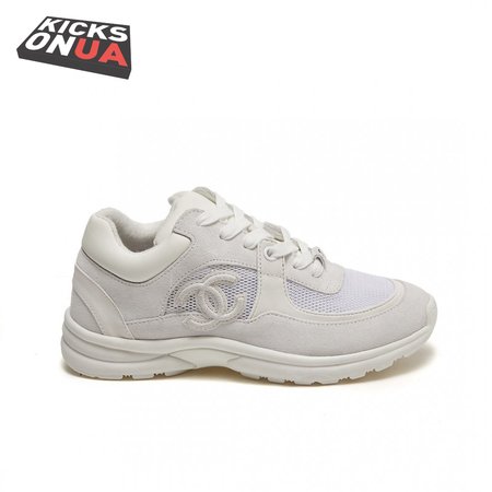Chanel Low Top Trainer CC Triple White Sneaker