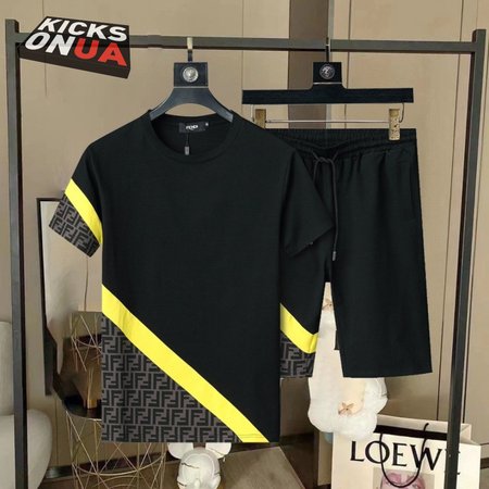 Fendi Black Jersey Tracksuits