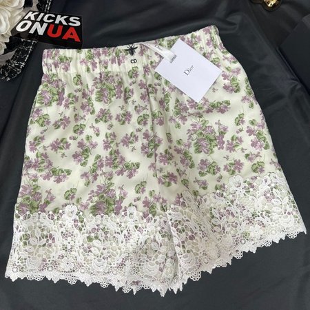 Christian Dior Shorts Pink Cotton And Silk Poplin