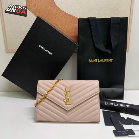 Saint Laurent Monogram Envelope Chain Wallet Bag
