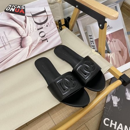 Dolce & Gabbana Black Logo Slides