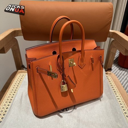Hermes Birkin Taurillon Clemence 40 Orange