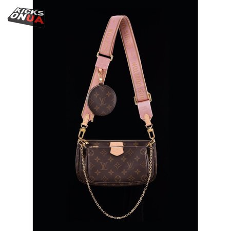 multi pochette accessoires monogram rose clair