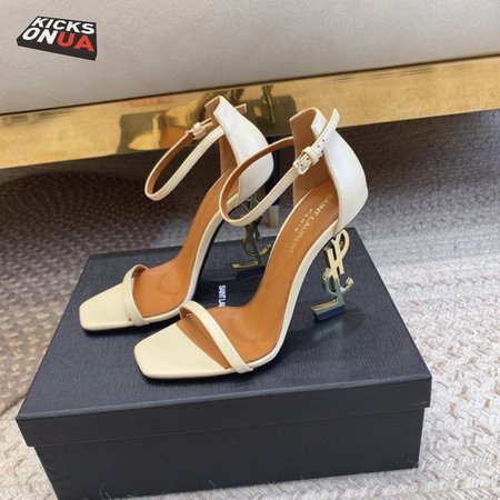 Saint Laurent Women's Opyum Patent Leather Sandals