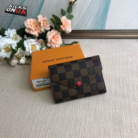 wallet victorine monogram fuchsia lining