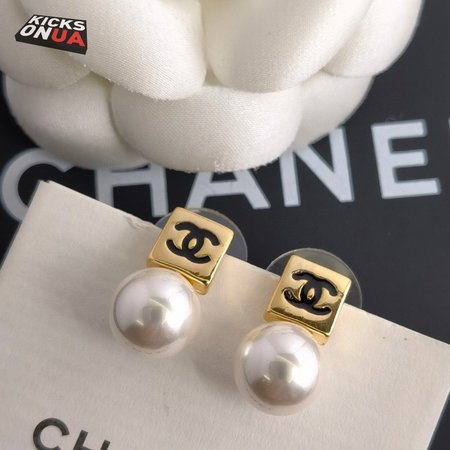 Chanel Sterling Silver Fashion Drop Earrings
