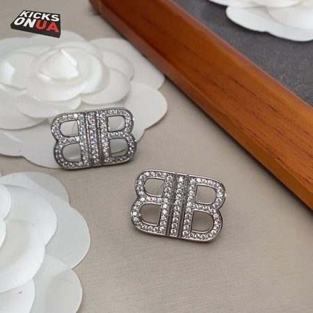 Balenciaga Women's BB 2.0 Xs Earrings In Silver