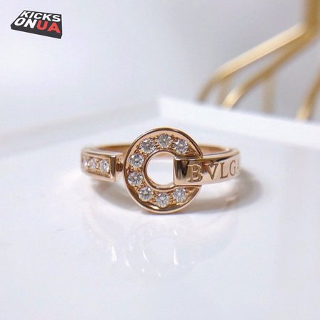 Bvlgari Diamond Ring K18rg Rose Gold