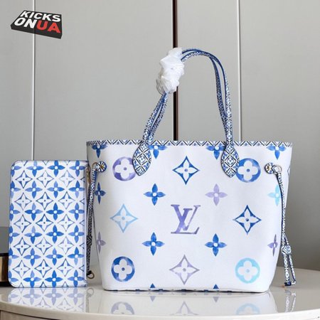 neverfull mm monogram blue