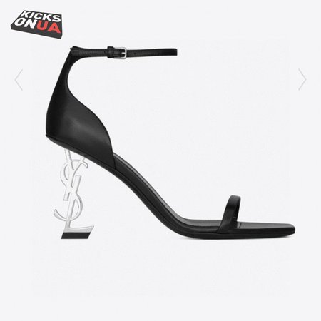 Saint Laurent YSL Opyum Sandals In Smooth Leather