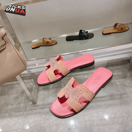 Hermes Rhinestone Oran Sandals