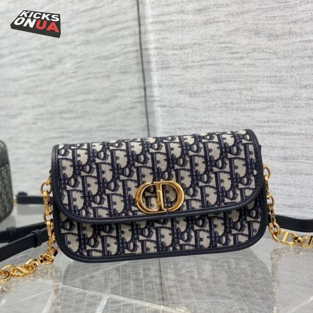 Dior Oblique Jacquard Blue 30 Montaigne Avenue Bag