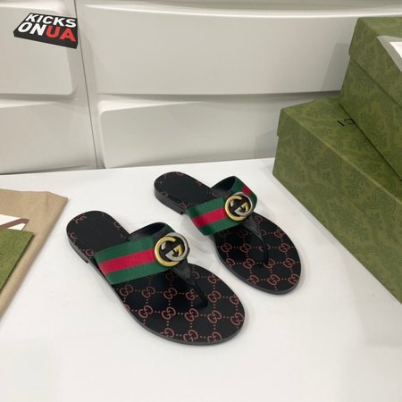 Gucci GG Thong Web Sandal