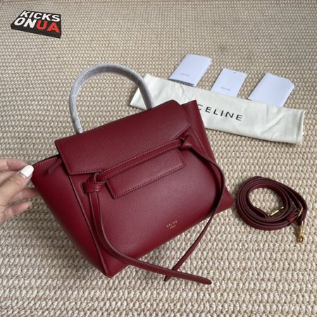 Celine Micro Belt Bag In Grained Calfskin