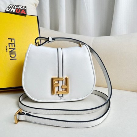 Fendi C'mon Nano White Leather Charm