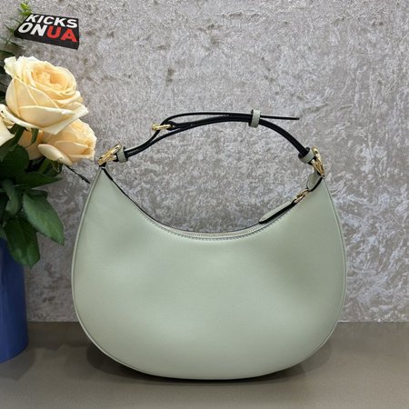 Fendigraphy Small Bag Mint Green Leather Pouch