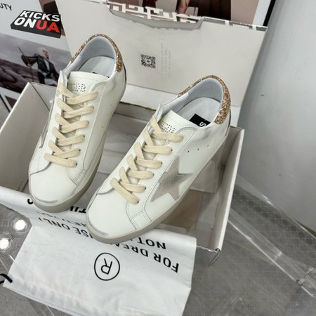 Golden Goose Superstar Leather & Glitter Sneaker