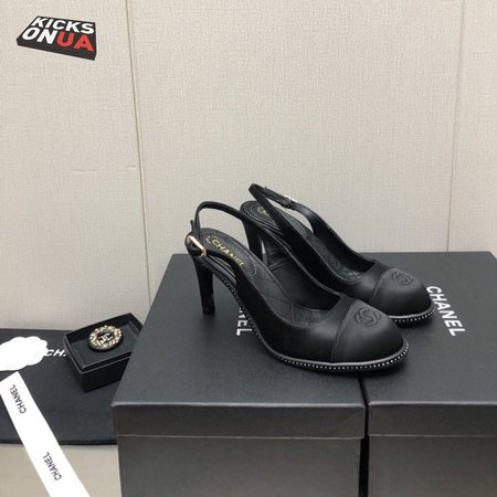 Chanel Open Toe Casual Style Plain Pin Heels Party Style