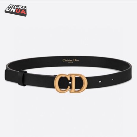 Dior Saddle Belt 20mm Black Smooth Calfskin