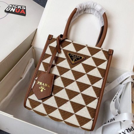 Prada Symbole Jacquard Fabric Micro Bag