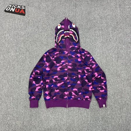 Bape Hoodie Shark Camo Print