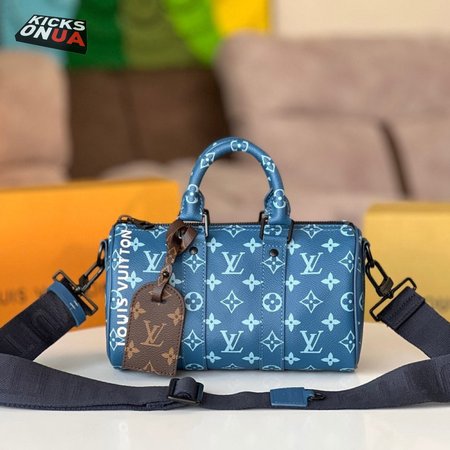 Blue Monogram Keepall 25cm