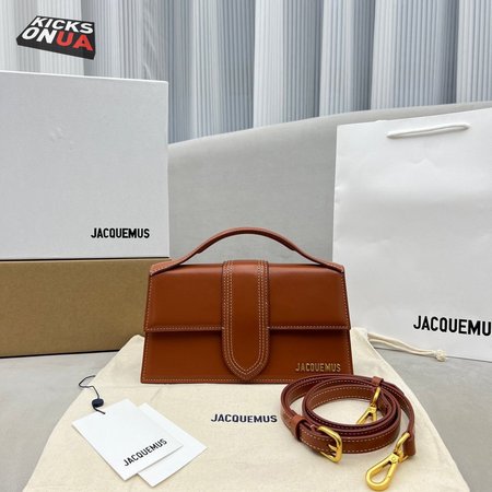 Jacquemus Le Grand Bambino Crossbody Flap Bag Light Brown