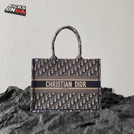 Dior Book Tote Oblique Navy Blue