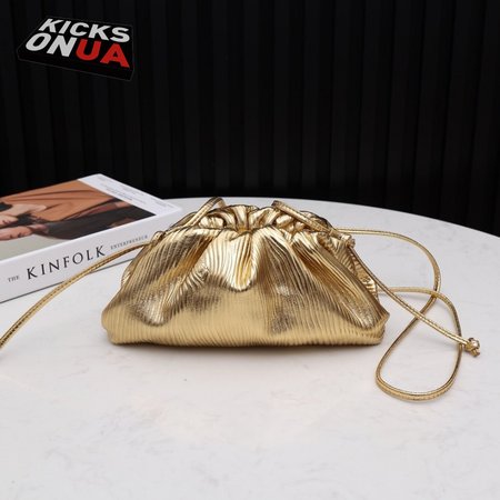 Bottega Veneta Mini Pouch Gold