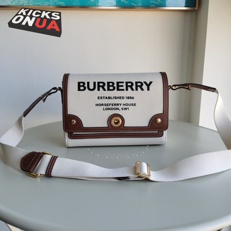 Burberry Horseferry Print Canvas Note Bag Natural/Tan 80302491