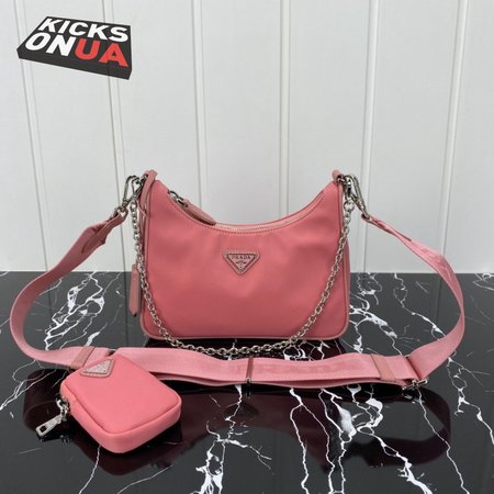 Prada Re-Edition 2005 Saffiano Leather Bag Petal Pink 1BH204