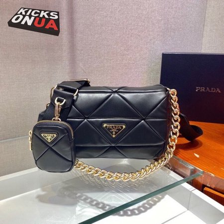 Prada Shoulder Bags Black 1BD292