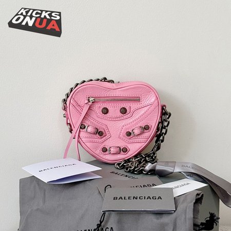 Balenciaga Le Cagole Heart Mini Bag In Pink 5812