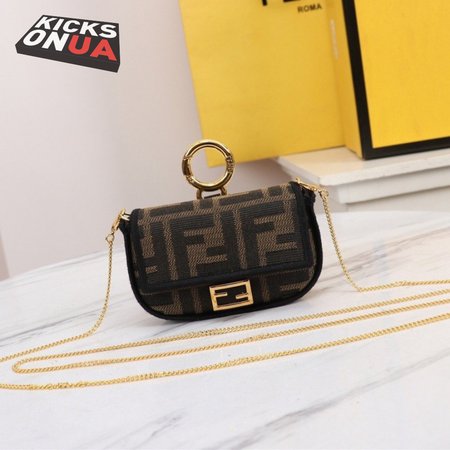 Fendi Nano Baguette Charm Brown 7AR844A6V5F17U4