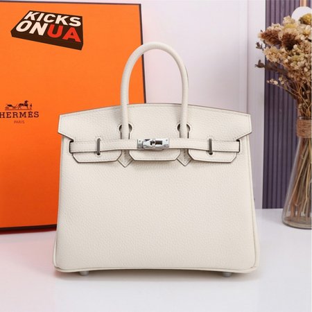 Hermes Birkin 30 White Clemence Palladium Hardware