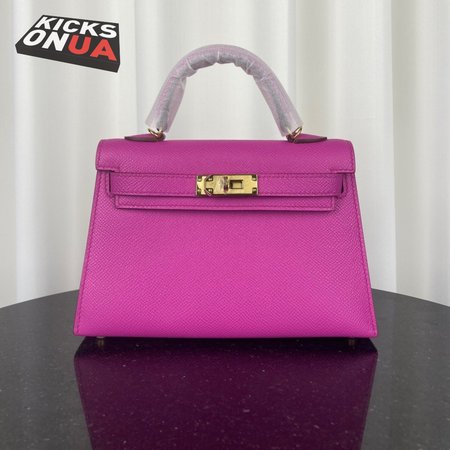 Hermes Mini Kelly 20 II Rose Pourpre Bag