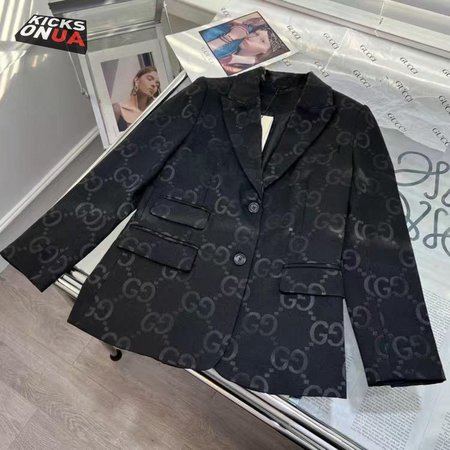 Gucci Light GG Canvas Single-Breasted Jacket
