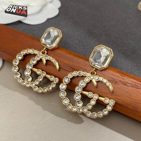 Gucci Vintage White Diamonds Earrings