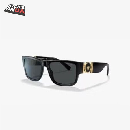 Versace Squared Medusa Medallion Sunglasses