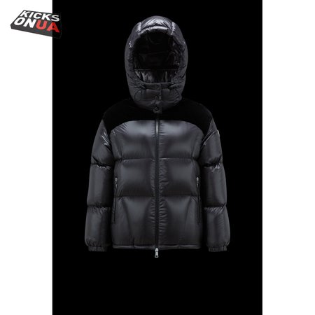 Moncler Meandre Short Down Jacket Black White
