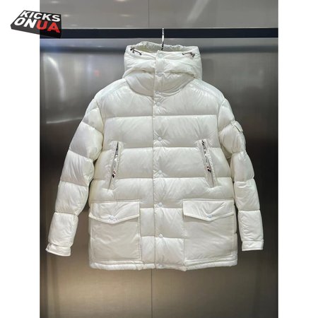 Moncler Chiablese Short Down Jacket Milk White